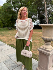 Stone Crochet Loose Knit Gia