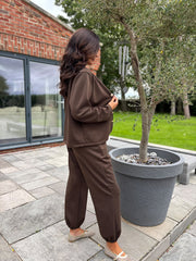 Chocolate Military Style Co-Ord Set Tara