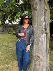 Black Net Crochet Jacket Florence