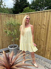 Lemon Striped Sun Dress Danielle