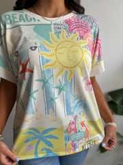 White Sun Kissed Shores Tee Raydeen