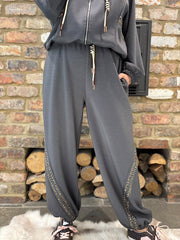 Charcoal Leopard Stripe Co-Ord Cherish