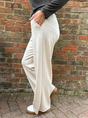 Stone Seam Front Pull On Comfort Trousers