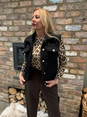 Black Boucle Gilet Elliott
