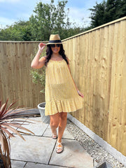 Mustard Striped Dress Trinity