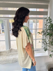 Gold Longline Safari Shimmer Top Helena