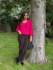 Lipstick Popcorn Knit Martha