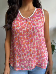 Lipstick Leopard Print Vest Camila