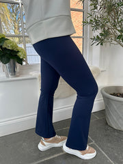 Navy Kick Flare Gym Leggings