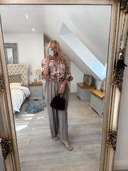 Stone Palm Oasis Linen Blend Bomber Jacket