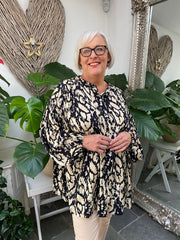 Printed Button Blouse Danielle