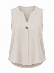 Stone Button Vest Top Harley