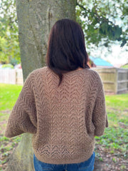 Mocha Soft Chevron Knit Ensley