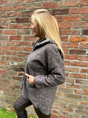 Rose Marl Zip Jacket Tracy