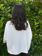 Winter White Reverse Seam Round Neck Diana