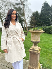 Stone Luxury Embroidered Trench Coat Grace