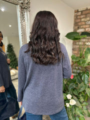 Denim Scenic Layered Cardi Zoe