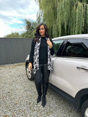 Black Cable Knit Jumper Emilia