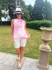 Pink Ombre Leopard Top Tiana