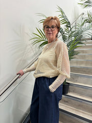 Gold Two Piece Net Top Ember