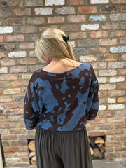 Denim Tie Detail Layered Top Sharon