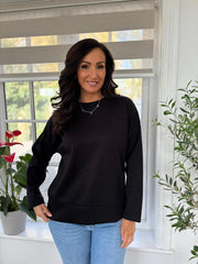 Black Essential Sweatshirt Angela