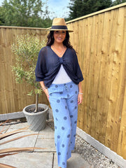 Denim Polka Dot Trousers Tiana