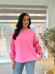 Candy Pink Premium Iconic Sweatshirt Marcie