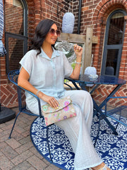 Blue Embellished Blouse Danica