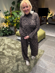 Mocha Soft Leopard Lounge Set Kennedy