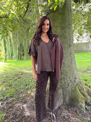 Chocolate Bubble Cotton Top Kimberly