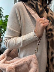 Rose Fluffy Tote Bag