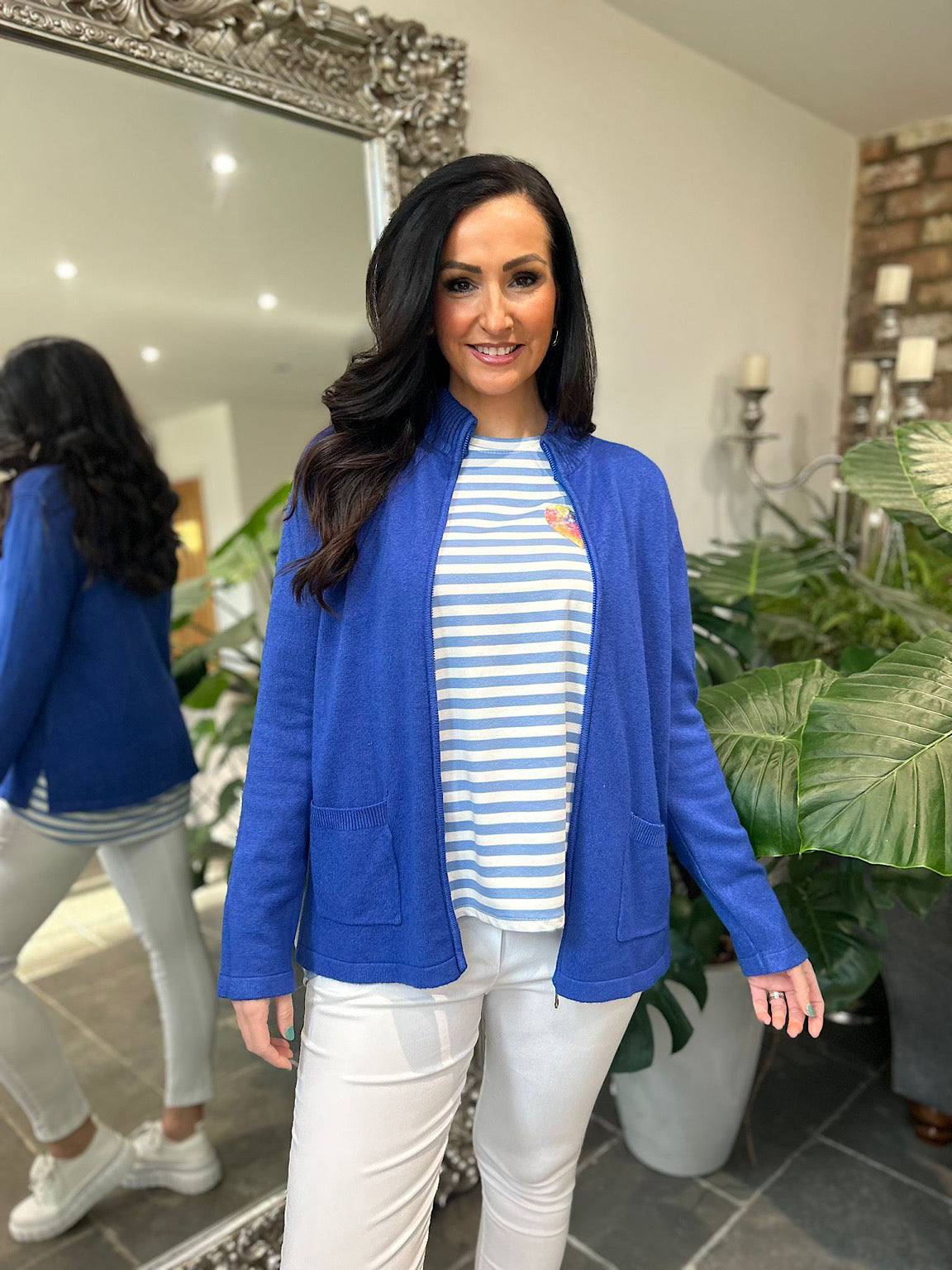 Zara zip up knit jacket clearance