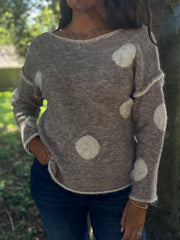 Stone Polka Dot Knit Natalie
