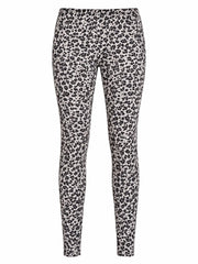 Grey Leopard Print Leggings