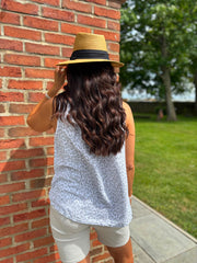 Grey Leopard Top Tiana