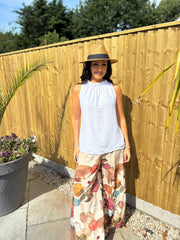 White Sleeveless Top Tiana