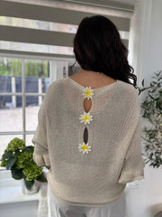 Stone Ruffle Sleeve Knit Alexis