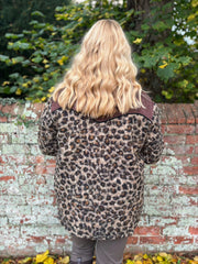 Leopard Boucle Mix Texture Coat Rayan