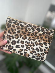 Natural Leopard Amour Cosmetic Bag