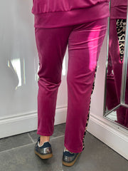 Lipstick Velour Leisure Set