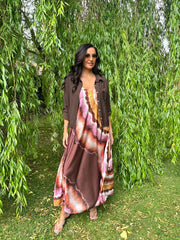 Chocolate Marble Tide Dress Odette