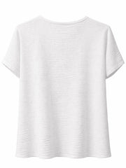 White Broderie Bubble Cotton Top Jan
