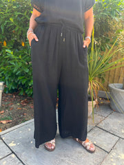 Black Riley Trousers