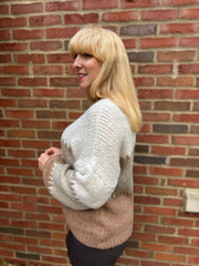 Camel Block Stitch Jumper Edie