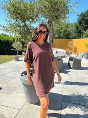 Chocolate Knit Dress Bronwen