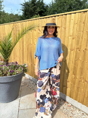 Denim Cotton Reverse Seam Knit Jo