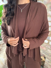 Chocolate Waterfall Cardi Juliet
