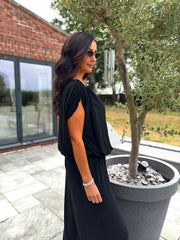 Black Two Piece Trouser Set Sara