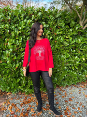 Red Tree of Life Sweatshirt Maddison